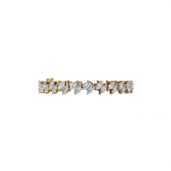 Marquise-Cut Diamond Tennis Bracelet