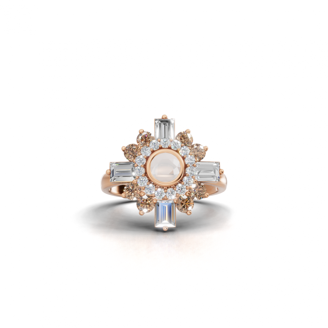 Victorian Diamond and Opal Ring