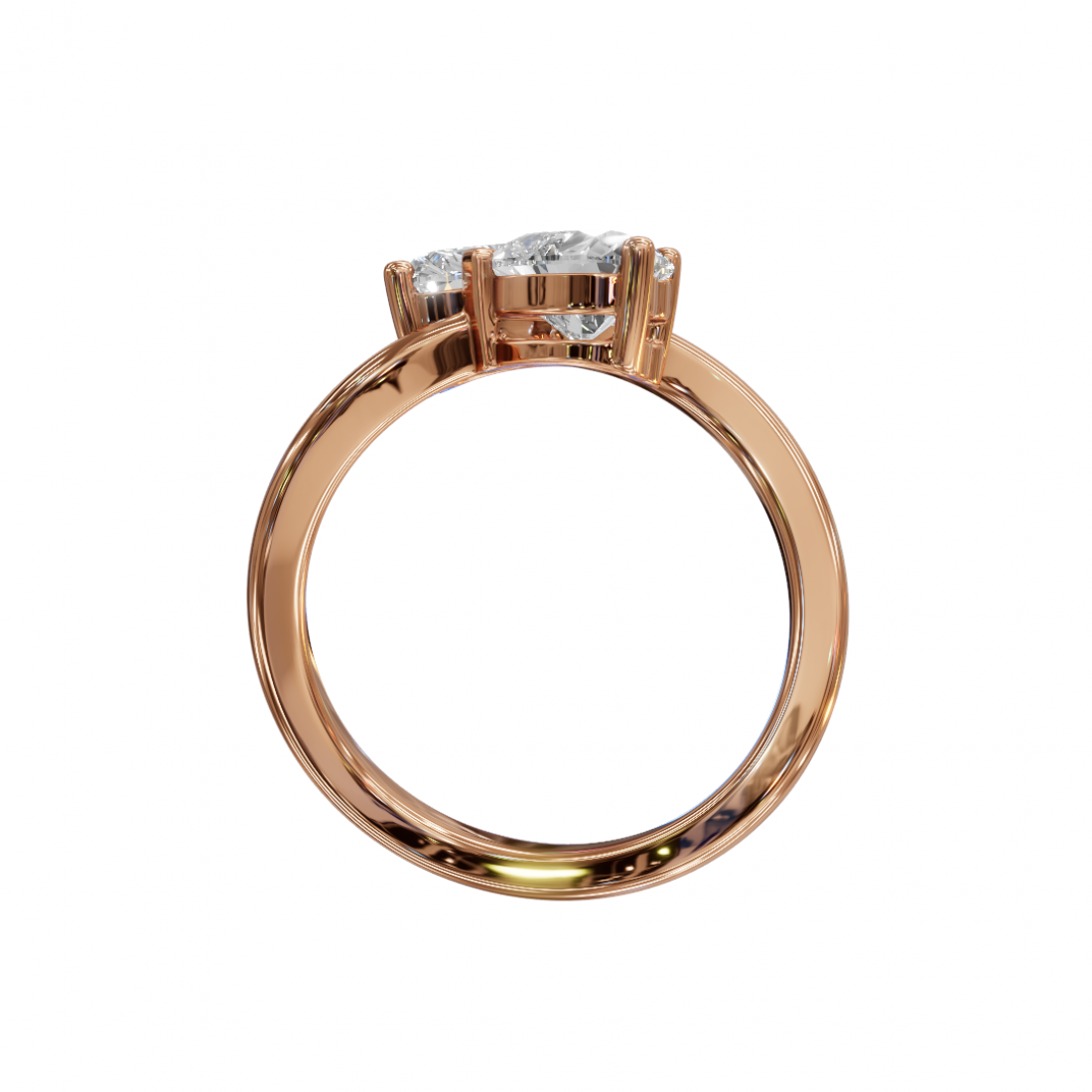 Toi Et Moi Heart-Shaped Ring