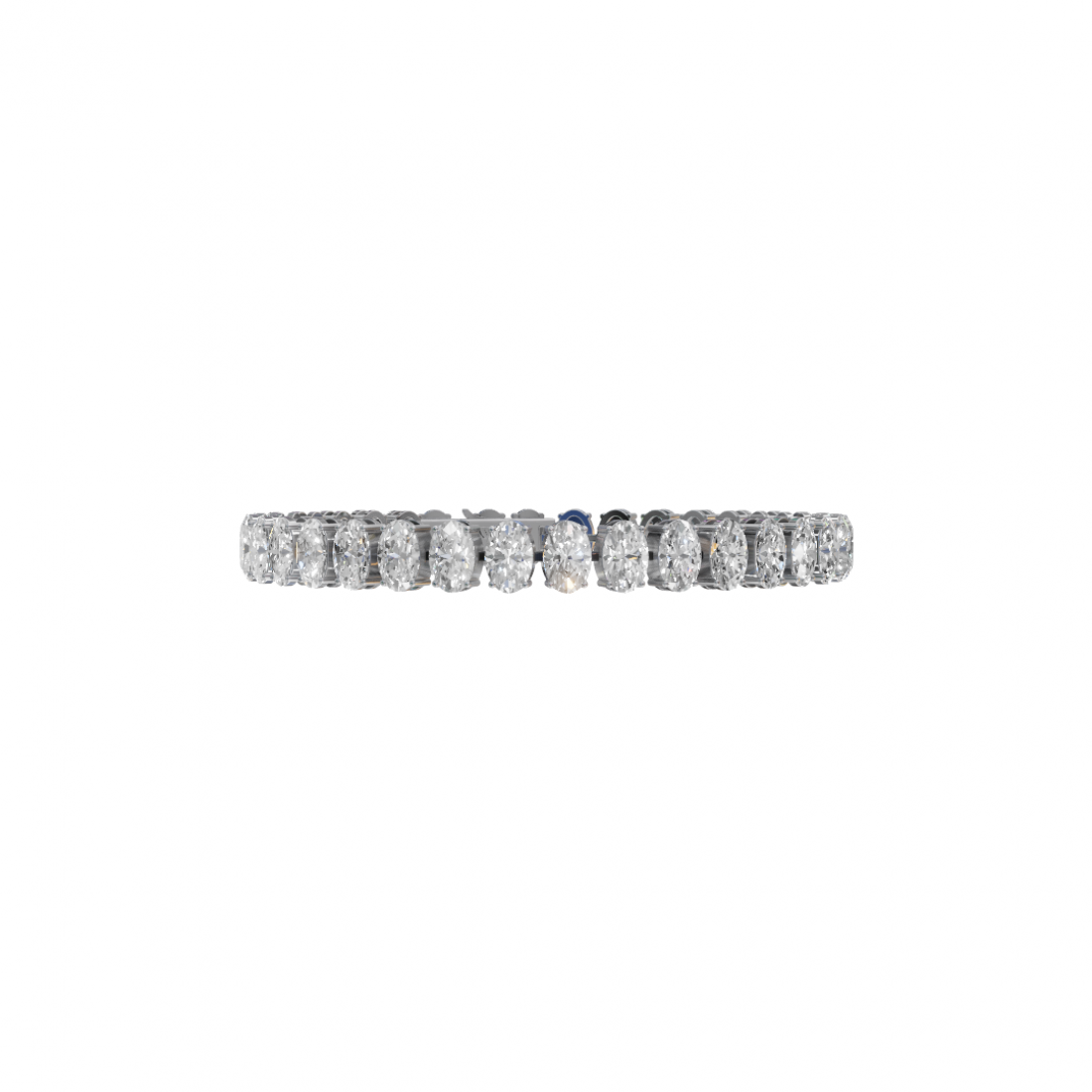Oval-Cut Diamond Tennis Bracelet