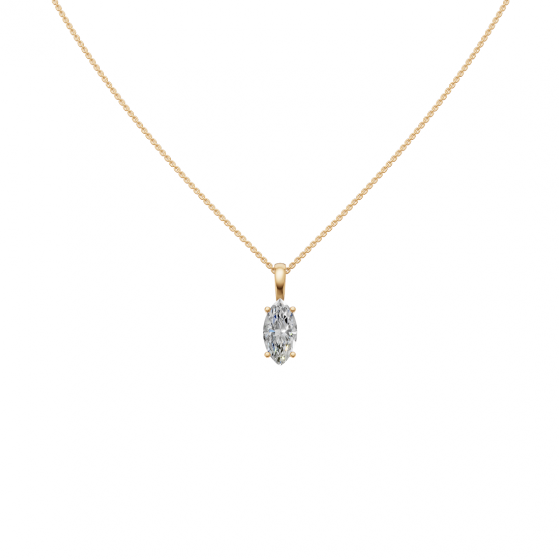 Marquise Cut Diamond Pendant