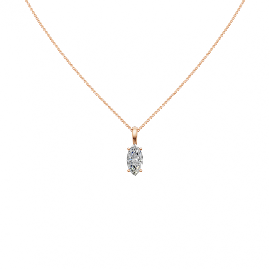 Marquise Cut Diamond Pendant
