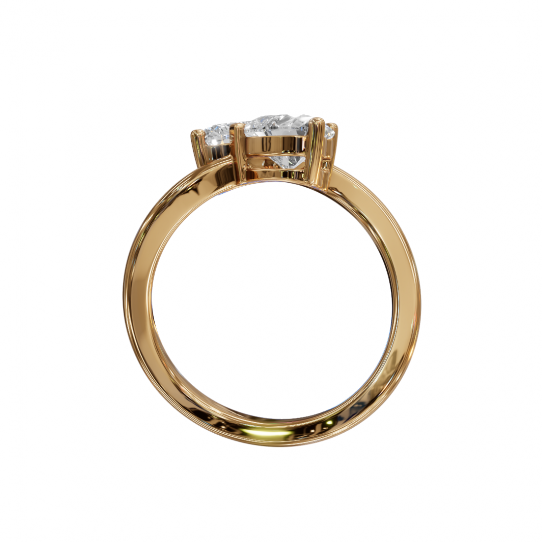 Toi Et Moi Heart-Shaped Ring