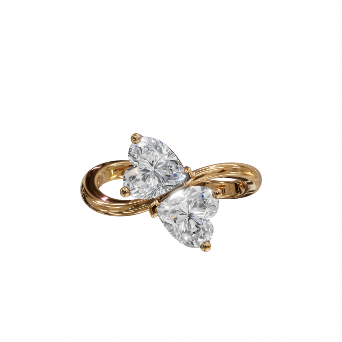 Toi Et Moi Heart-Shaped Ring