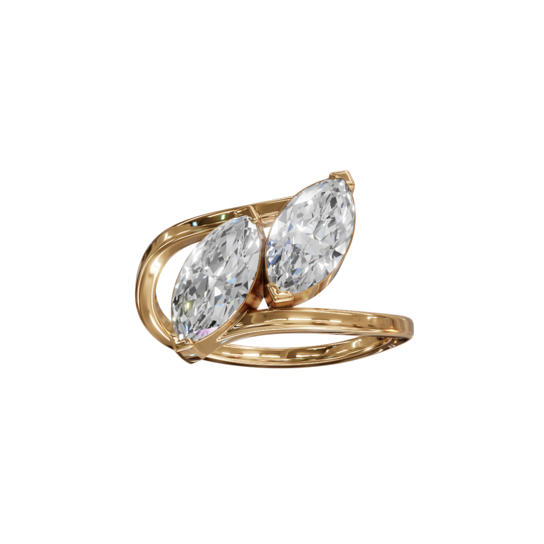 Toi Et Moi Marquise Diamond Ring