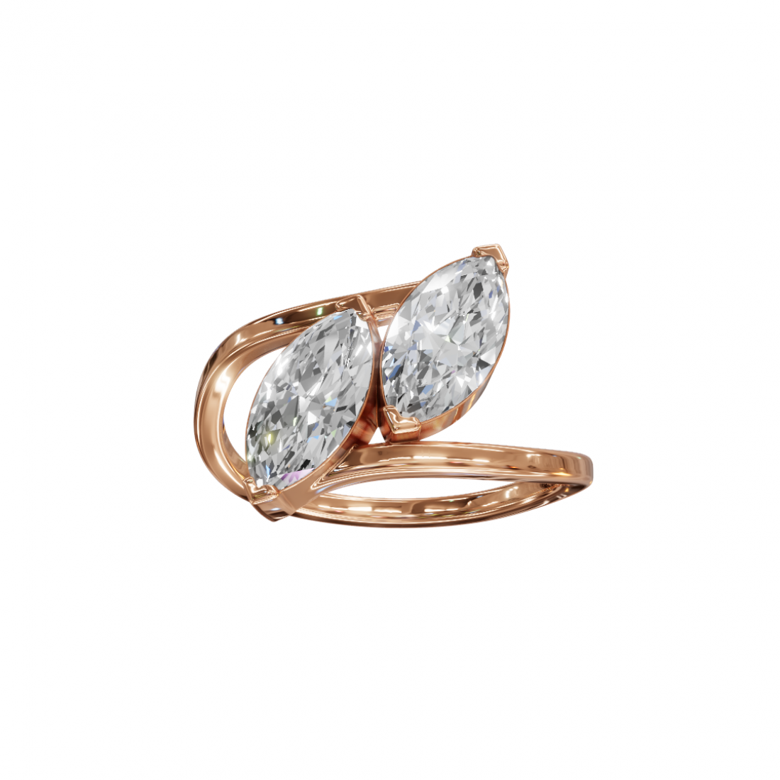Toi Et Moi Marquise Diamond Ring