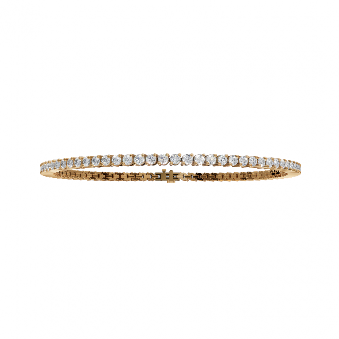 Round Cut Two Prong Setting Diamond Tennis Bracelet Round Cut Two Prong Setting Diamond Tennis Bracelet