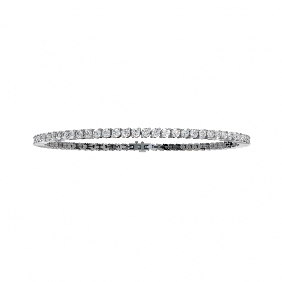Round Cut Two Prong Setting Diamond Tennis Bracelet Round Cut Two Prong Setting Diamond Tennis Bracelet