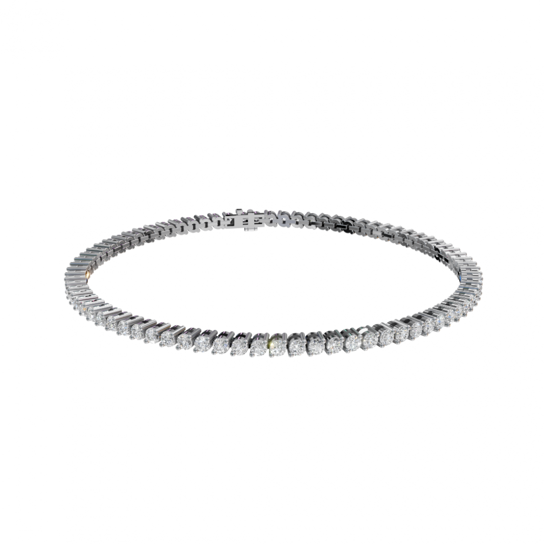 Round Cut Two Prong Setting Diamond Tennis Bracelet Round Cut Two Prong Setting Diamond Tennis Bracelet