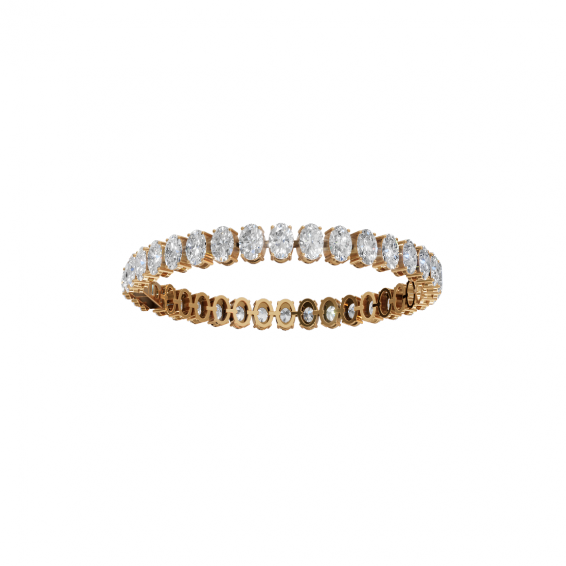 Oval-Cut Diamond Tennis Bracelet Oval-Cut Diamond Tennis Bracelet