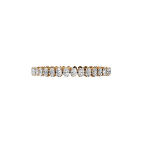 Oval-Cut Diamond Tennis Bracelet