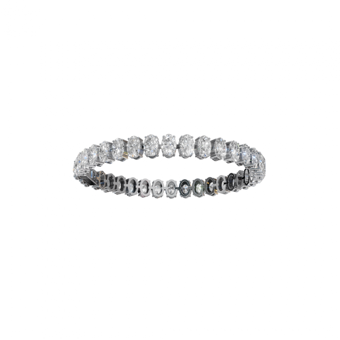 Oval-Cut Diamond Tennis Bracelet Oval-Cut Diamond Tennis Bracelet