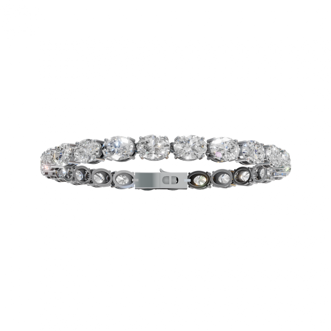 Classic Oval Cut Diamond Tennis Bracelet Classic Oval Cut Diamond Tennis Bracelet