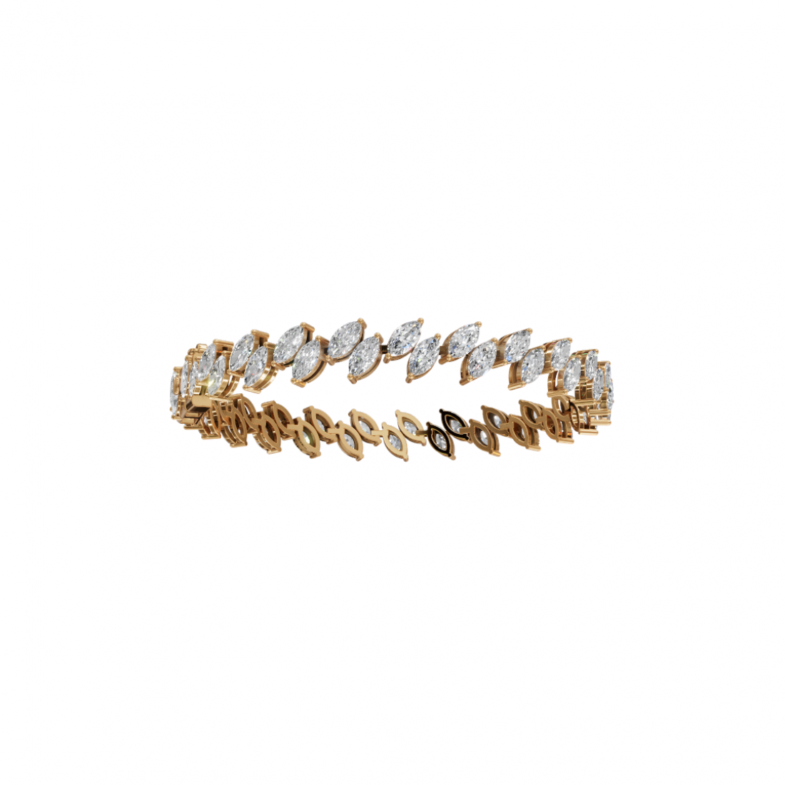 Marquise-Cut Diamond Tennis Bracelet Marquise-Cut Diamond Tennis Bracelet