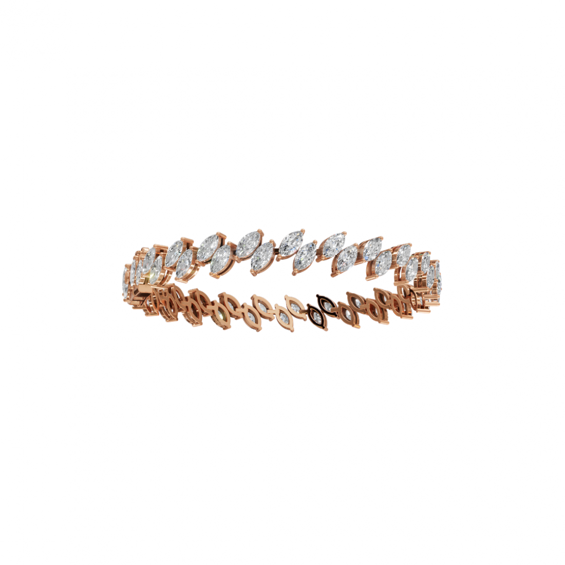 Marquise-Cut Diamond Tennis Bracelet Marquise-Cut Diamond Tennis Bracelet