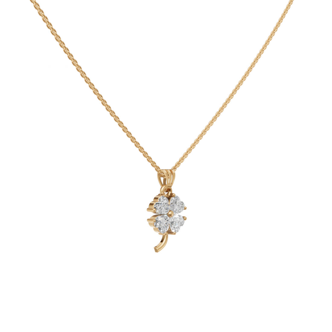 Diamond Cluster Heart Floral Pendant Diamond Cluster Heart Floral Pendant