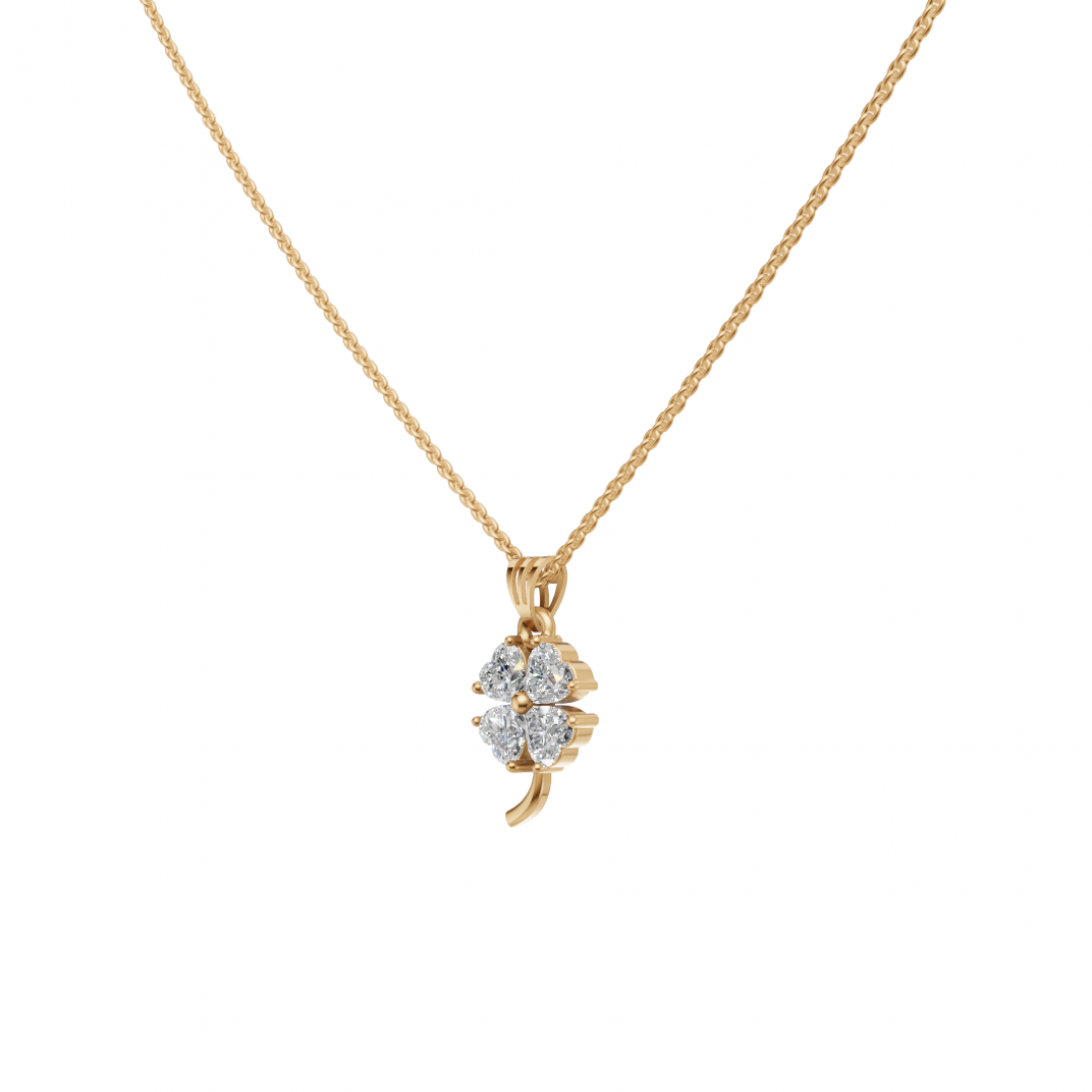 Diamond Cluster Heart Floral Pendant Diamond Cluster Heart Floral Pendant