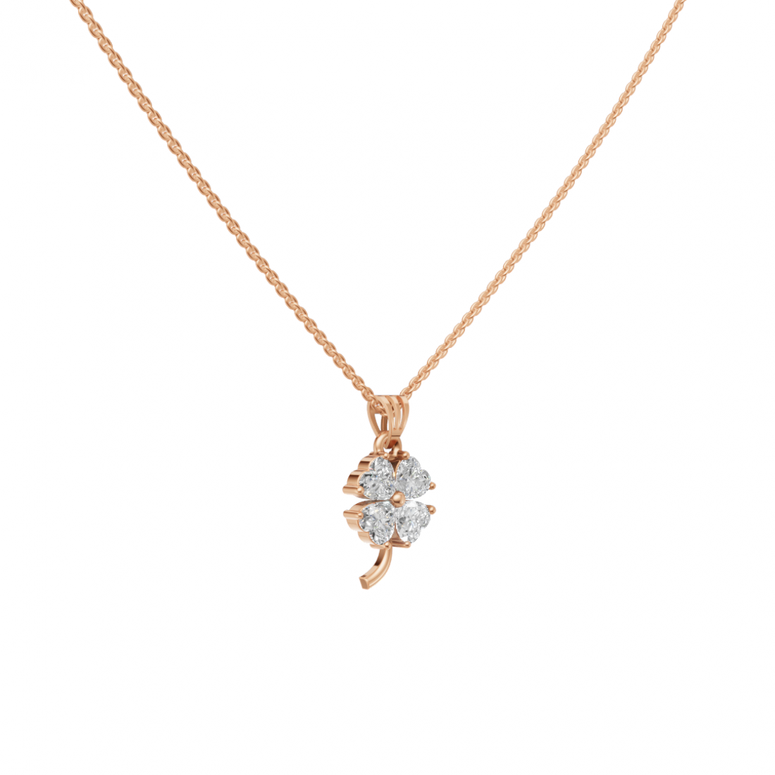 Diamond Cluster Heart Floral Pendant Diamond Cluster Heart Floral Pendant