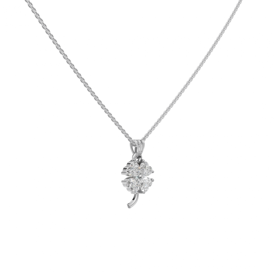Diamond Cluster Heart Floral Pendant Diamond Cluster Heart Floral Pendant