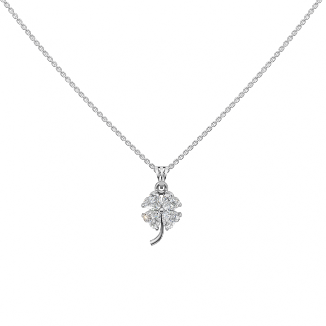 Diamond Cluster Heart Floral Pendant Diamond Cluster Heart Floral Pendant