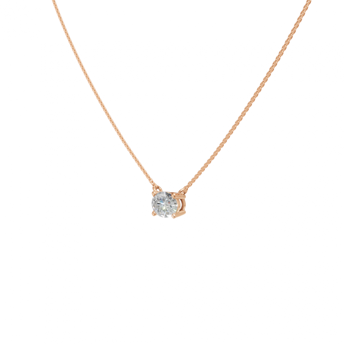Oval-Cut Diamond Solitaire Pendant Oval-Cut Diamond Solitaire Pendant