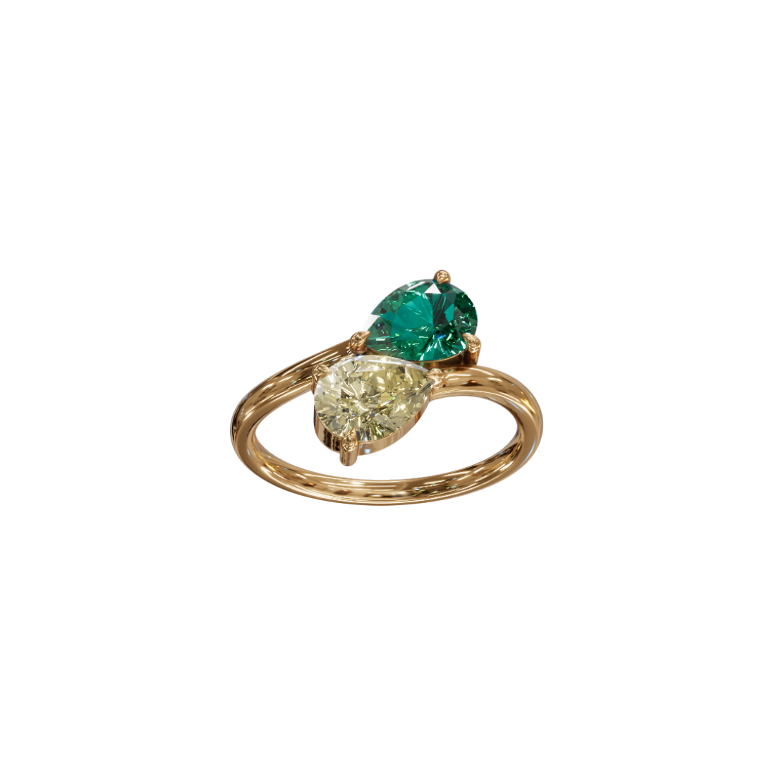 Toi et Moi Timeless Pear Diamond Ring Toi et Moi Timeless Pear Diamond Ring