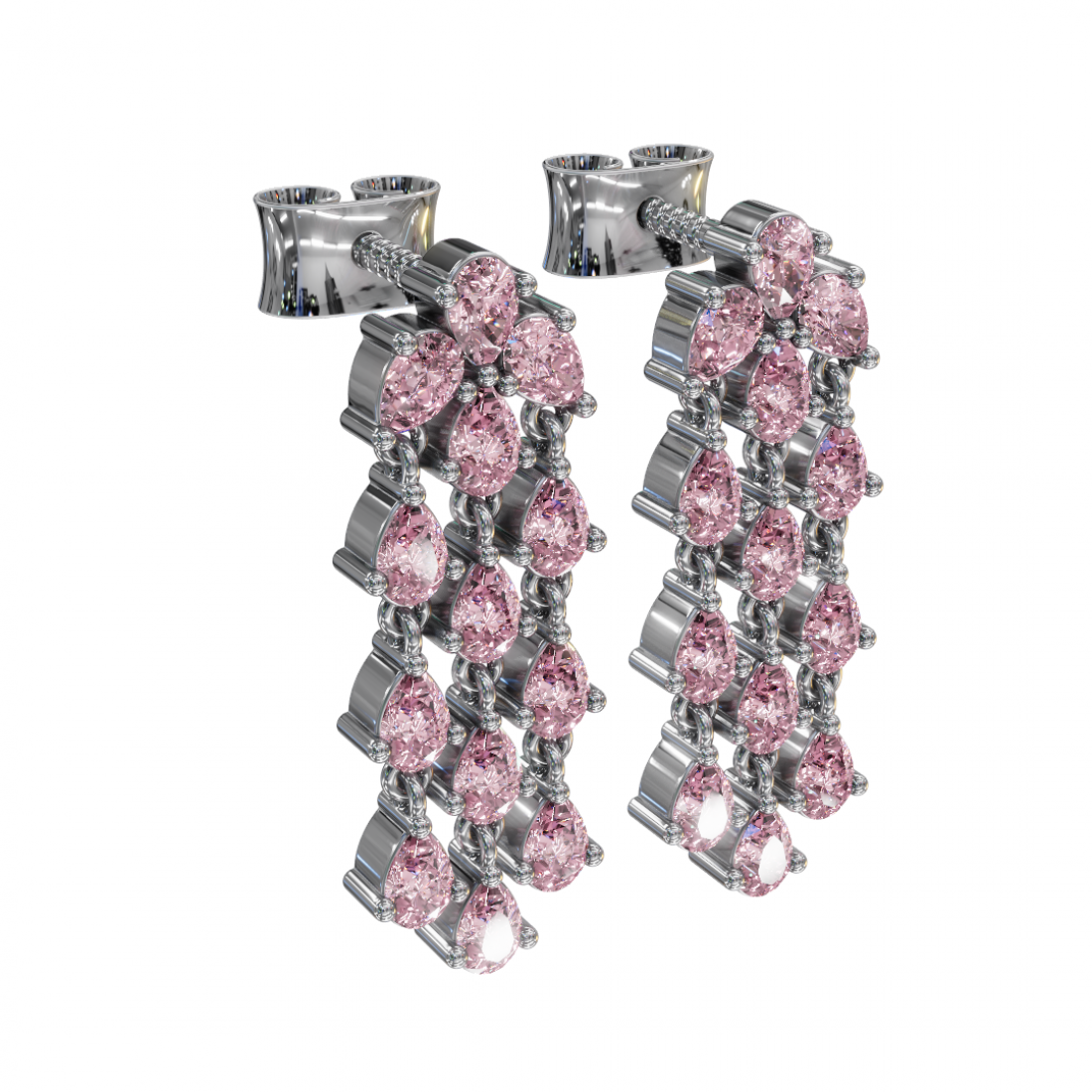 Cascading Radiance Diamond Earrings Cascading Radiance Diamond Earrings