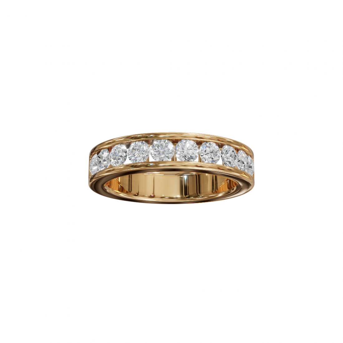 Channel-Set Round Diamond Eternity Band Channel-Set Round Diamond Eternity Band