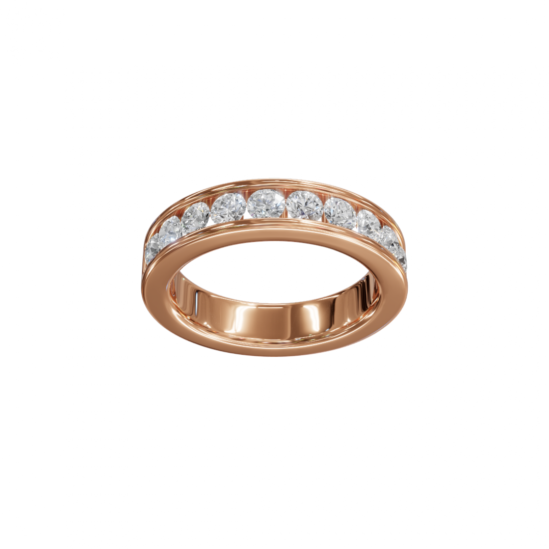 Channel-Set Round Diamond Eternity Band Channel-Set Round Diamond Eternity Band