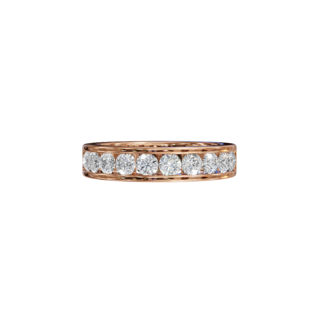 Channel-Set Round Diamond Eternity Band Channel-Set Round Diamond Eternity Band