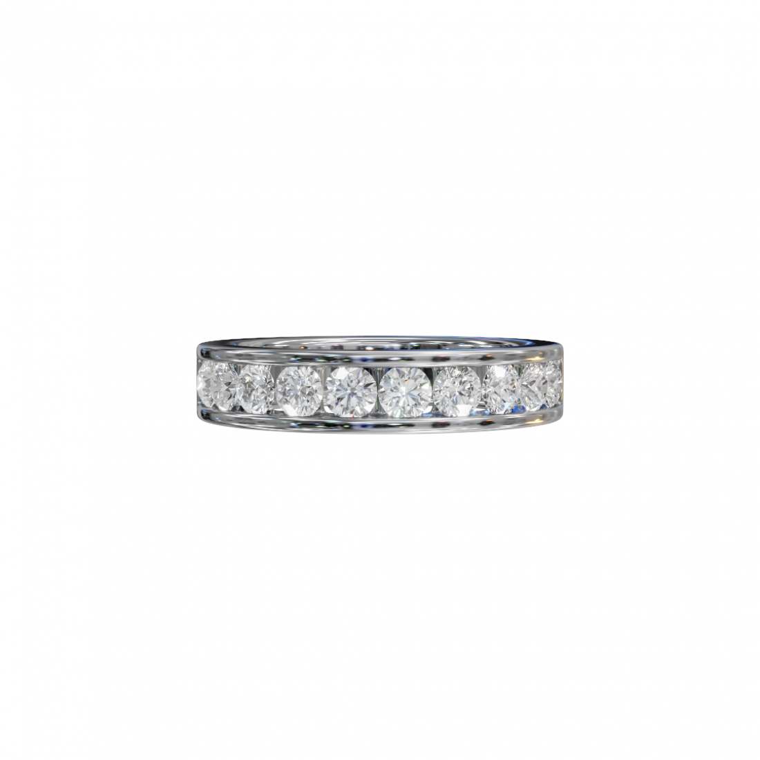 Channel-Set Round Diamond Eternity Band Channel-Set Round Diamond Eternity Band