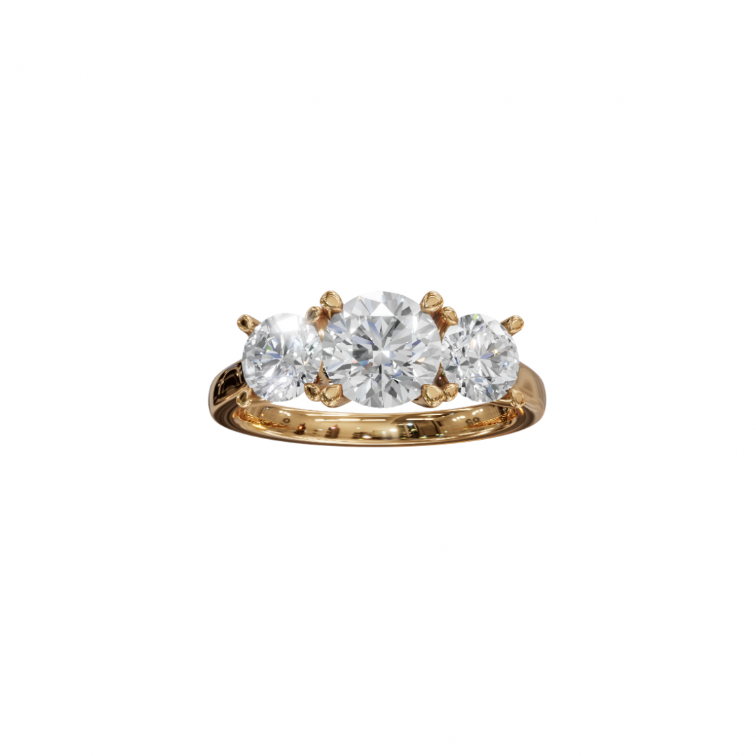 Trilogy – Three-Stone Round Diamond Ring Trilogy – Three-Stone Round Diamond Ring