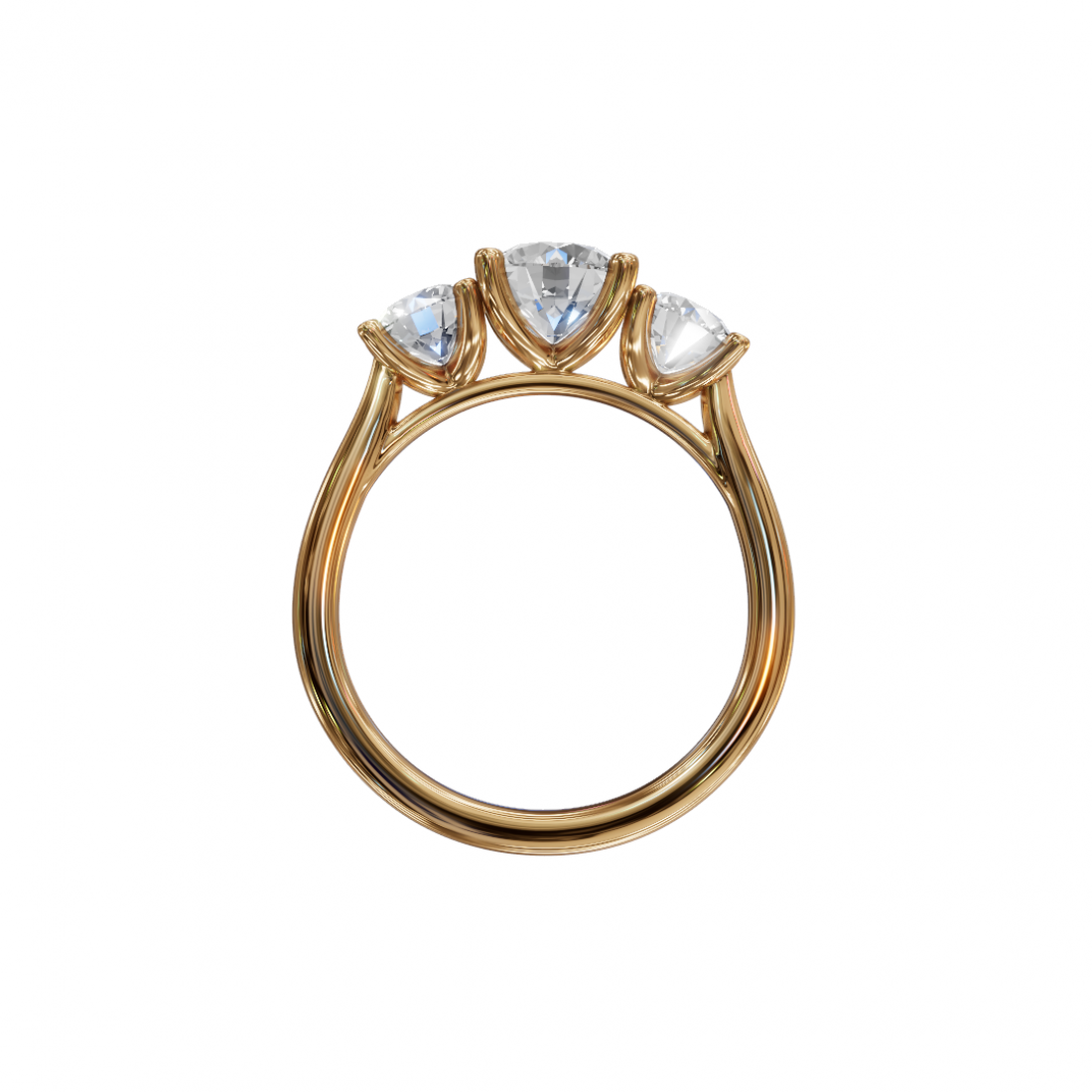Trilogy – Three-Stone Round Diamond Ring Trilogy – Three-Stone Round Diamond Ring