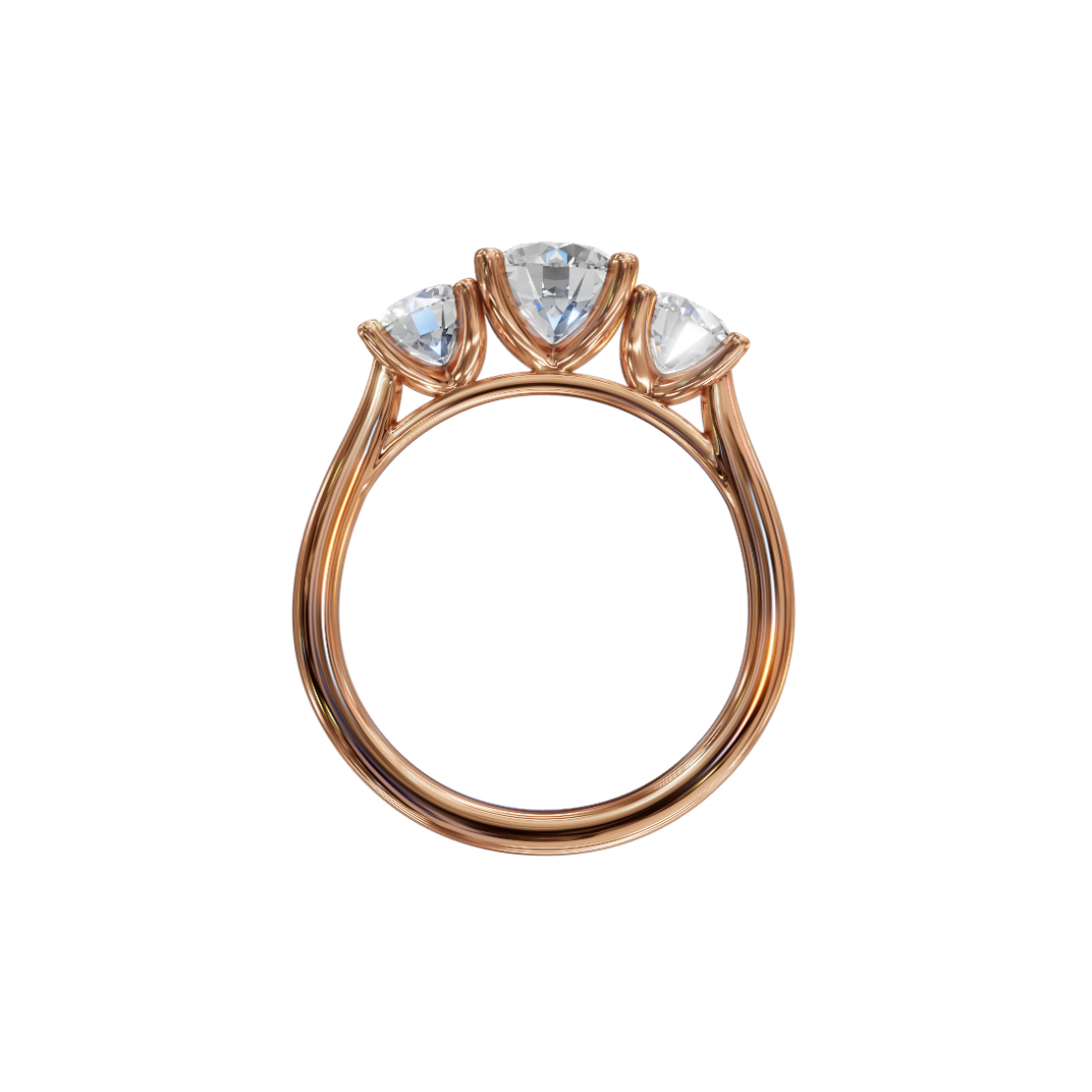 Trilogy – Three-Stone Round Diamond Ring Trilogy – Three-Stone Round Diamond Ring