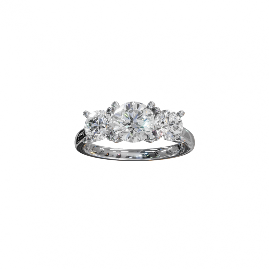 Trilogy – Three-Stone Round Diamond Ring Trilogy – Three-Stone Round Diamond Ring