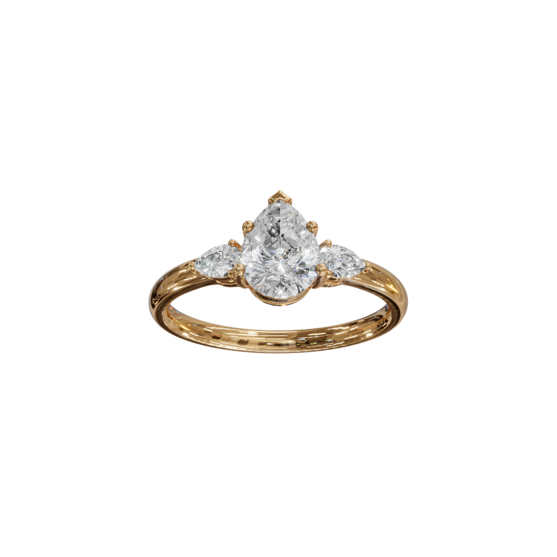 Trilogy Pear Diamond Ring Trilogy Pear Diamond Ring