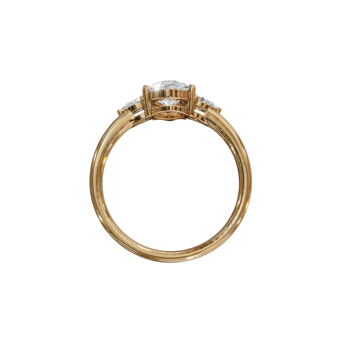 Trilogy Pear Diamond Ring Trilogy Pear Diamond Ring