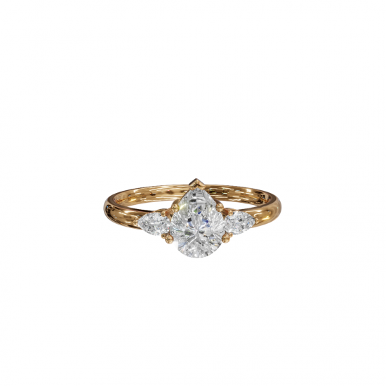 Trilogy Pear Diamond Ring 