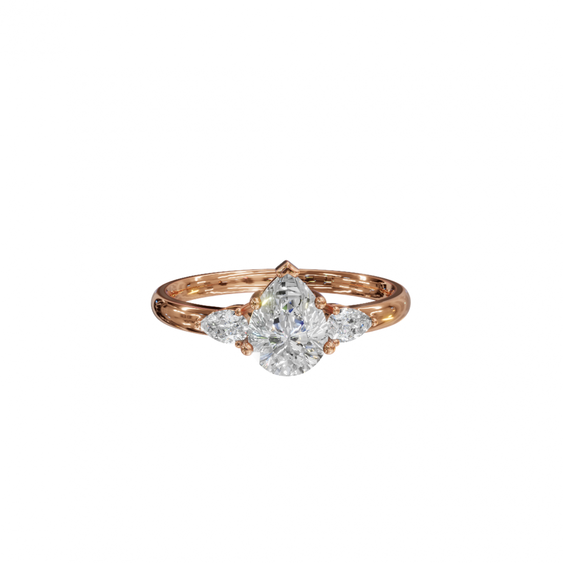 Trilogy Pear Diamond Ring Trilogy Pear Diamond Ring