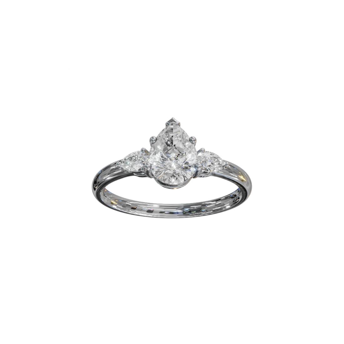 Trilogy Pear Diamond Ring Trilogy Pear Diamond Ring