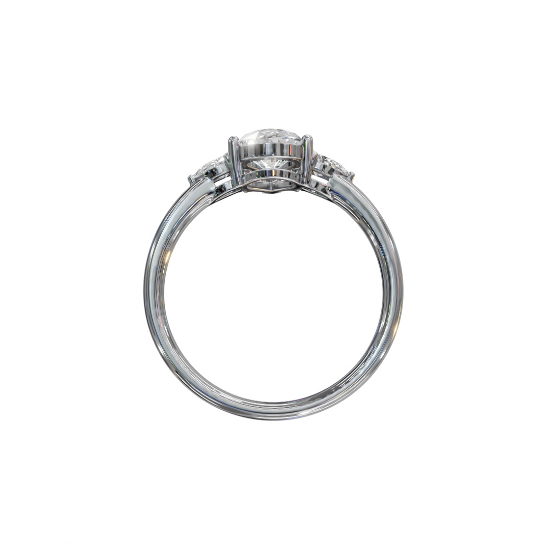Trilogy Pear Diamond Ring Trilogy Pear Diamond Ring