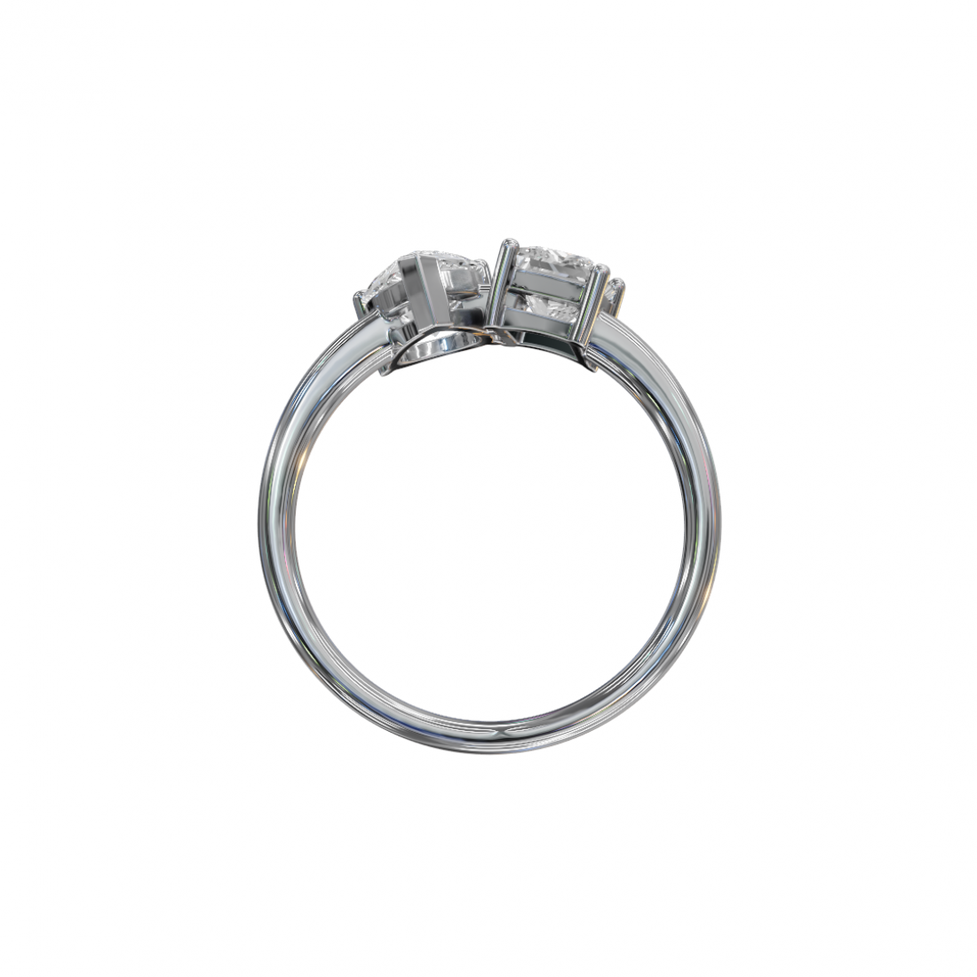Toi et Moi Pear and Princess Diamond Ring Toi et Moi Pear and Princess Diamond Ring