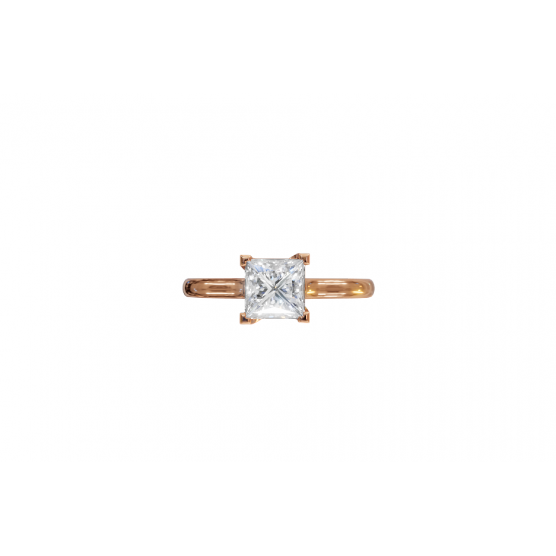 Princess-Cut Diamond Solitaire Ring Princess-Cut Diamond Solitaire Ring