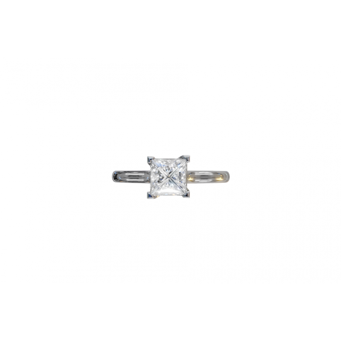 Princess-Cut Diamond Solitaire Ring Princess-Cut Diamond Solitaire Ring