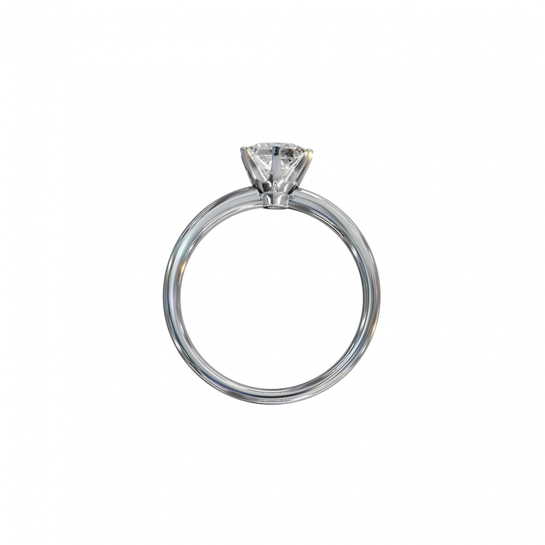 Six Prong Princess Cut Solitaire Ring Six Prong Princess Cut Solitaire Ring