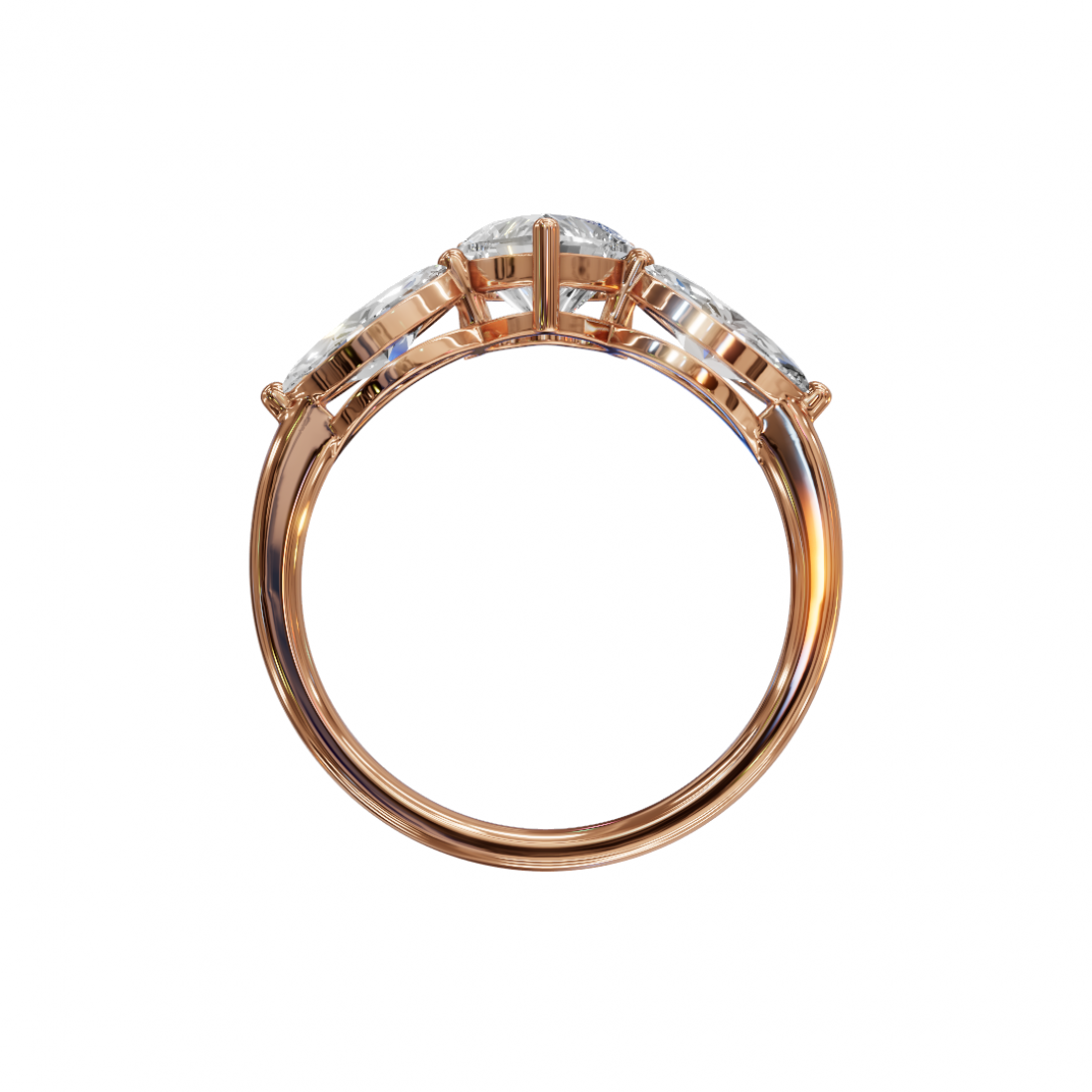 Trilogy Heart and Marquise Diamond Ring Trilogy Heart and Marquise Diamond Ring