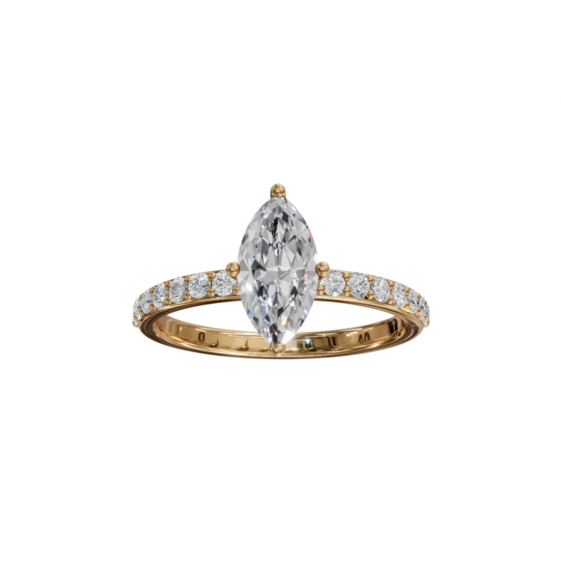Marquise Diamond Pavé Band Ring Marquise Diamond Pavé Band Ring