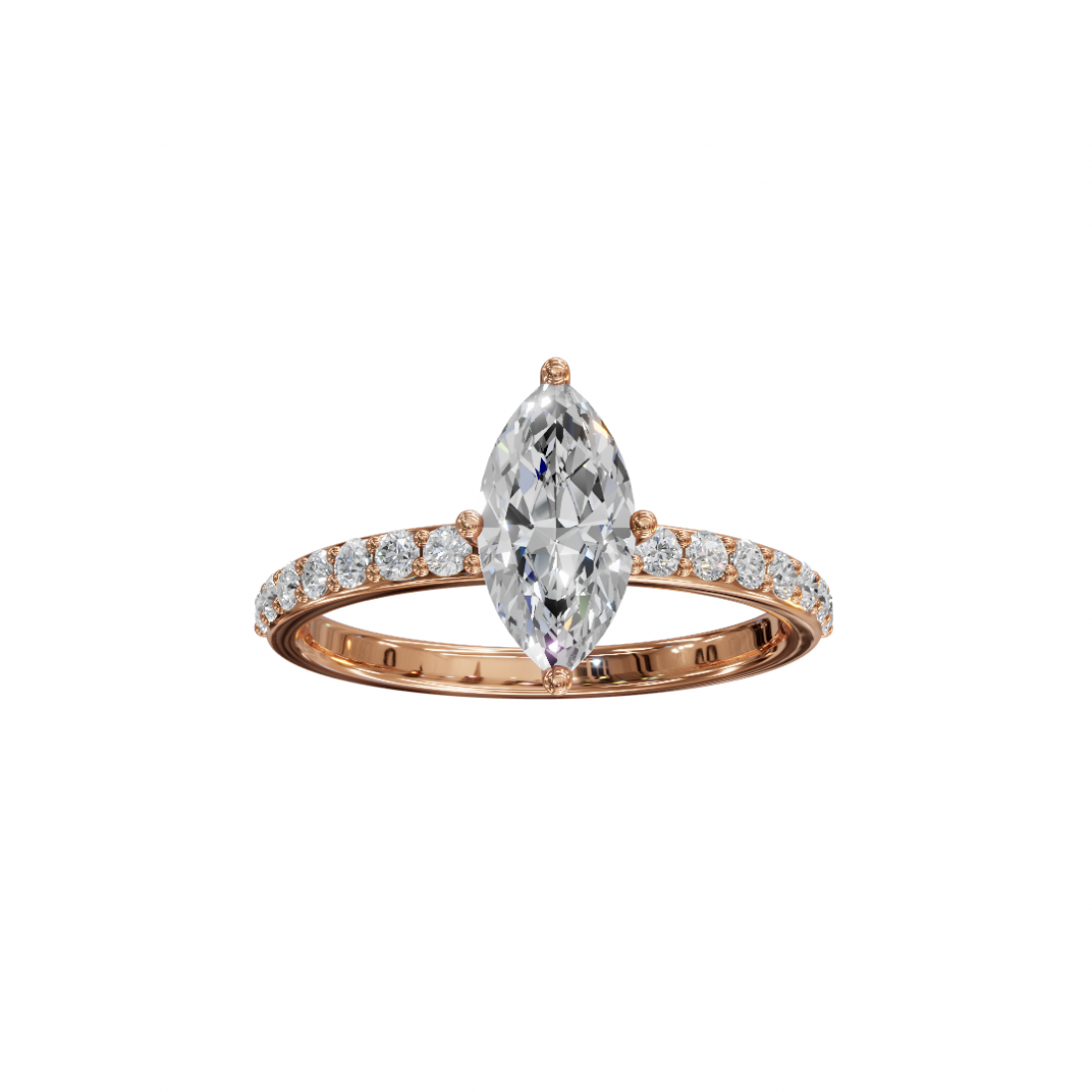 Marquise Diamond Pavé Band Ring Marquise Diamond Pavé Band Ring