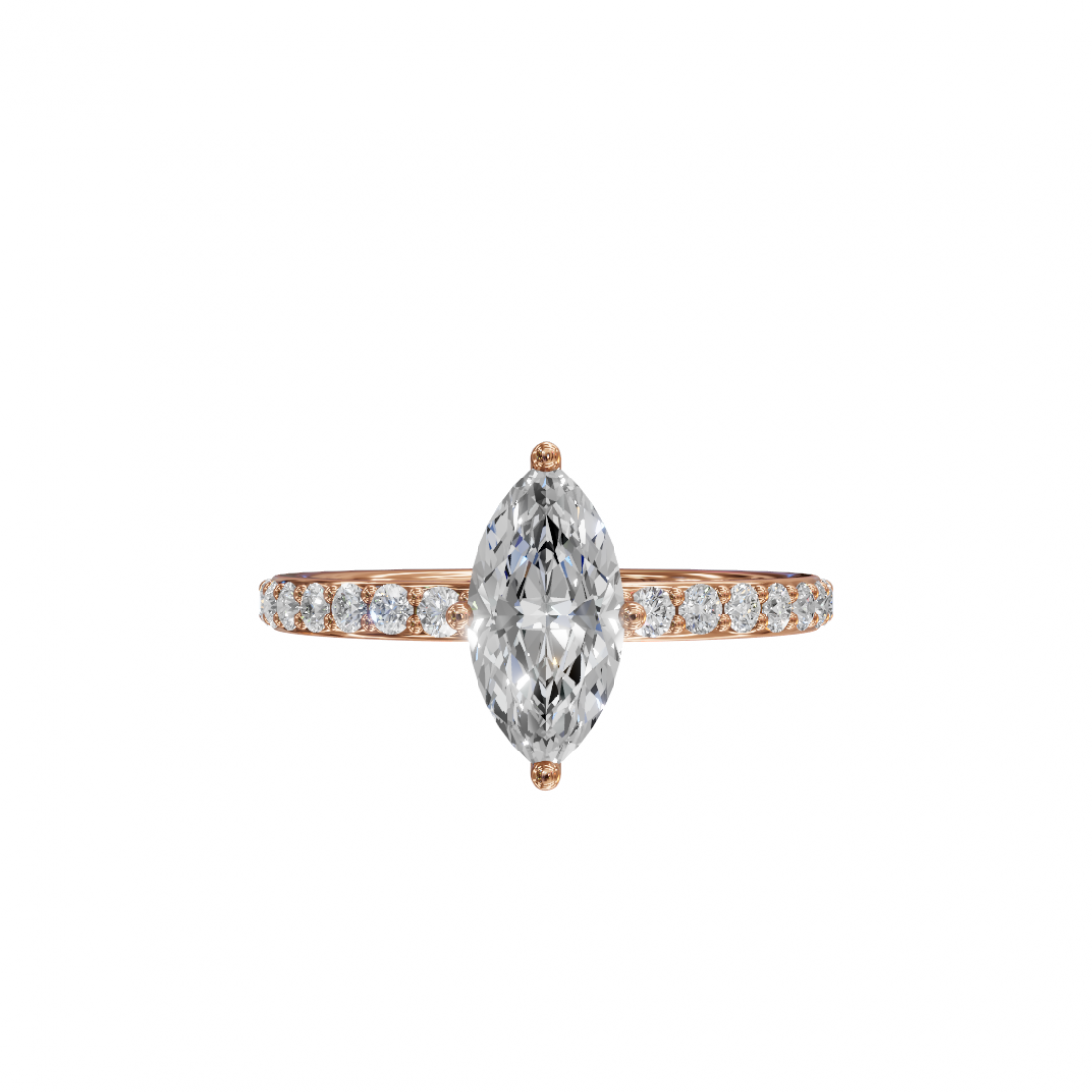 Marquise Diamond Pavé Band Ring Marquise Diamond Pavé Band Ring