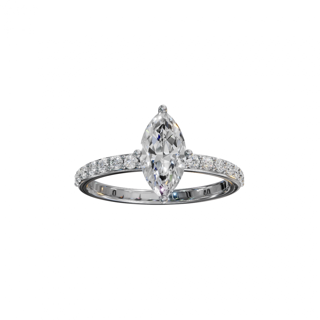 Marquise Diamond Pavé Band Ring Marquise Diamond Pavé Band Ring